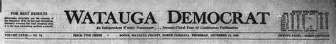 watauga democrat|More.